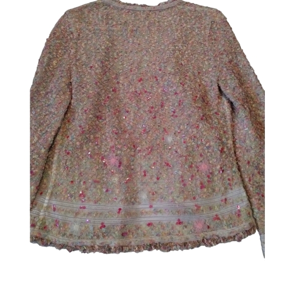 Escada Textured Button Long Sleeve Cardigan - Picture 9 of 11